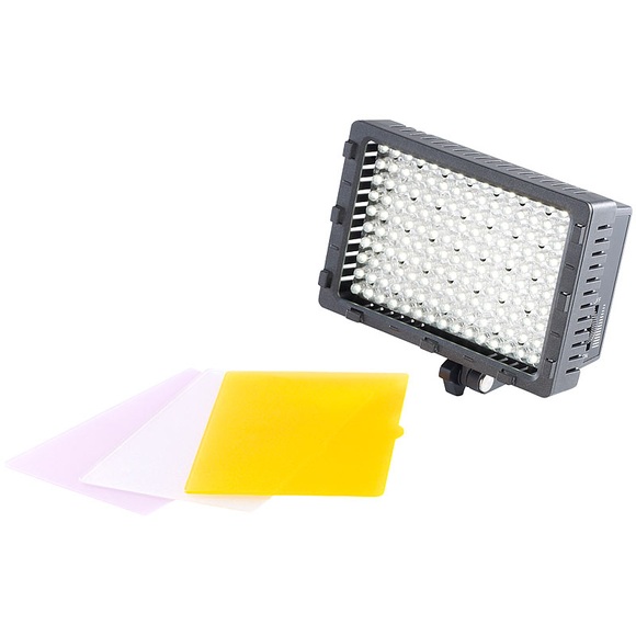 Somikon Foto- und Videoleuchte mit 160 Tageslicht-LEDs, 10 W, 660 lm