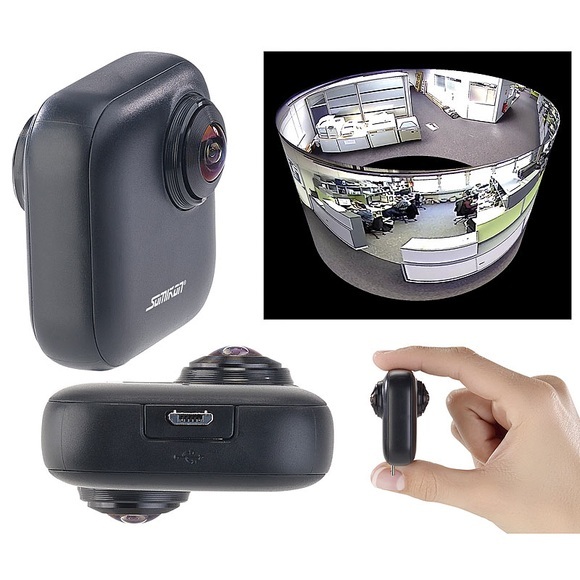 Somikon 360°-Panorama-Kamera für Android-OTG-Smartphones, 2K, YouTube Live