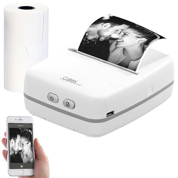 Callstel Mobiler Akku-Foto-Thermodrucker für Android & iOS, Blutooth, App,