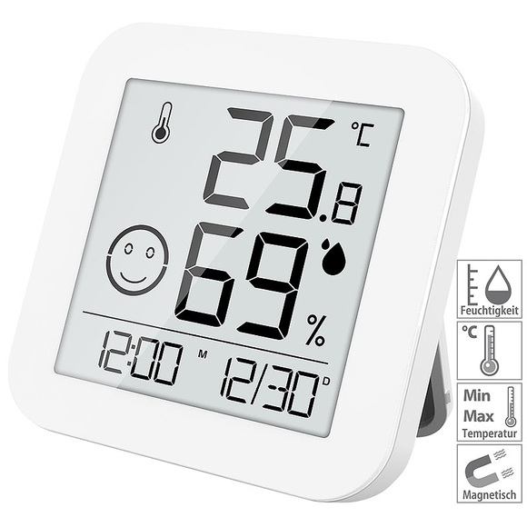 Digitales E-Ink Thermo- und Hygrometer mit extralanger Laufzeit / Thermometer