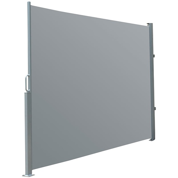 Royal Gardineer Seitenmarkise 180 x 300 cm, für Garten, Balkon und Terrasse, anthrazit