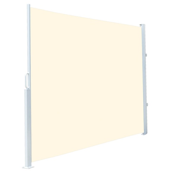 Royal Gardineer Seitenmarkise 180 x 300 cm, für Garten, Balkon und Terrasse, beige