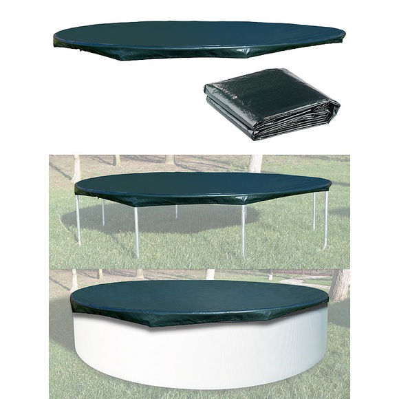 Royal Gardineer Gewebe-Abdeckplane für Pool & Trampolin, 300 x 17 cm (Ø x H)