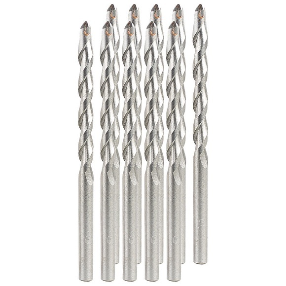 AGT Beton-Bohrer-Set für Schlag- und Drehbohrer, 8 mm, 10 Stück