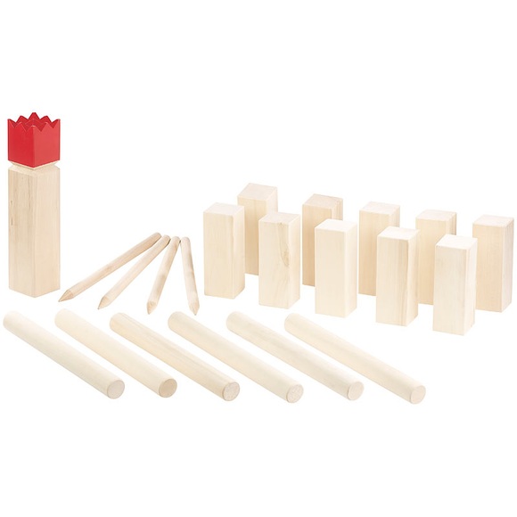 Playtastic Wikinger-Spiel aus Holz, ideal für Wiese, Strand & Co.