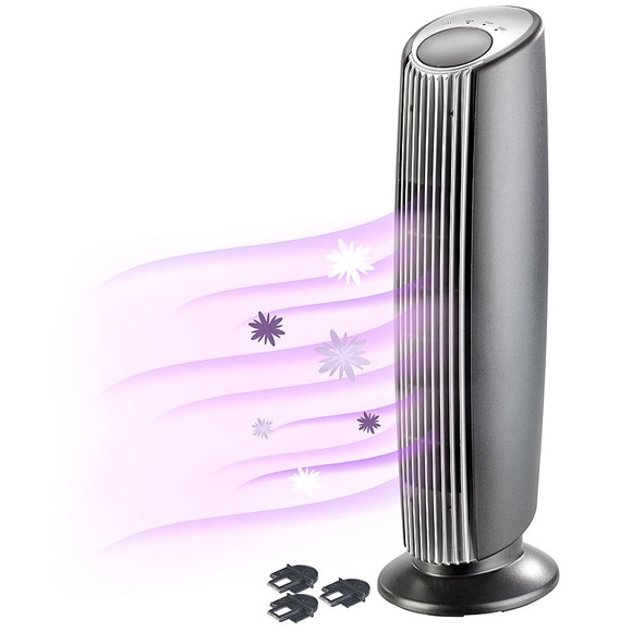 Sichler Haushaltsgeräte Luftreiniger mit Ionisator, UV, Filter, Gebläse & Aroma-Funktion, 13 W