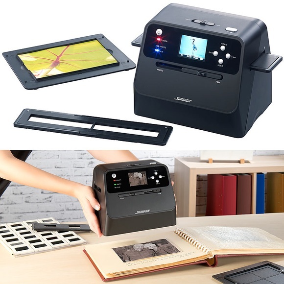 Somikon 3in1-Stand-Alone-Foto-, Dia- & Negativscanner mit 14-MP-Sensor, Akku