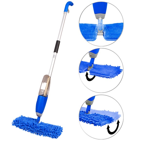Sichler Haushaltsgeräte Nass-Trocken-Bodenwischer, Sprühfunktion, 700ml Wassertank, FastSwap