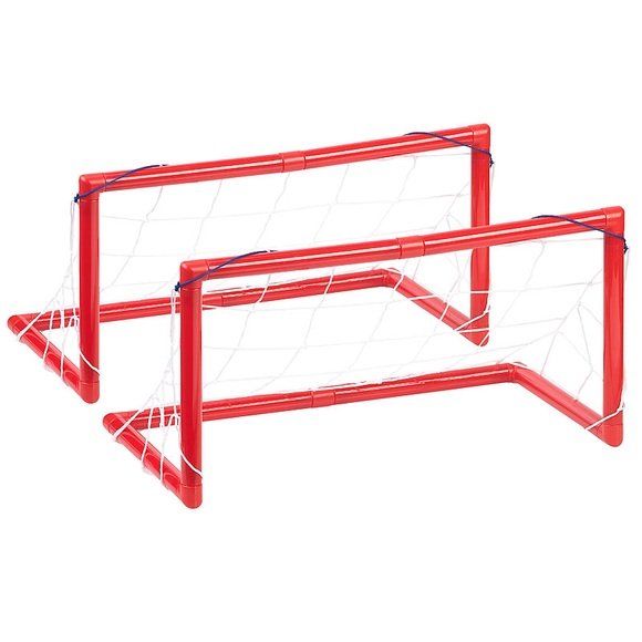 Playtastic 2er-Set Tore, je mit Netz, ideal für Luftkissen-Fussball, Hockey u.v.m.