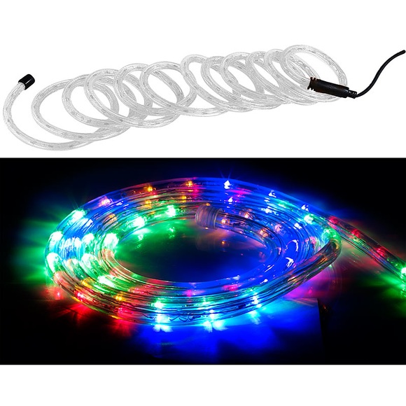 LED-Lichtschlauch für Innen- & Außenbereich, 360 LED, 10 m, mehrfarbig