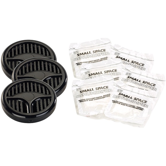 Lescars Auto-Luftentfeuchter mit 2 Granulat-Packs, je 40 g, 3er-Set