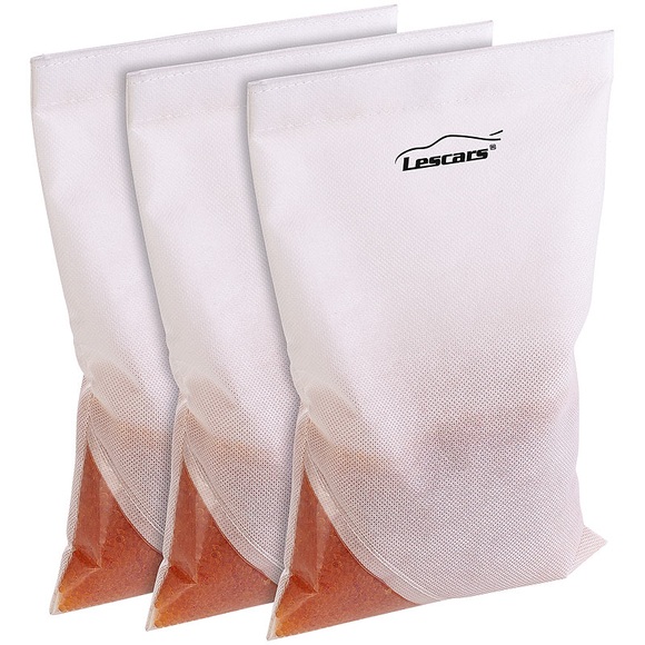 Lescars Wiederverwendbarer Auto-Entfeuchter mit 100 ml Wasseraufnahme, 3er-Set