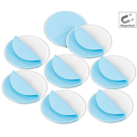 VisorTech Magnet-Befestigungssystem für Rauchwarnmelder, Ø 70 mm, 8er-Set