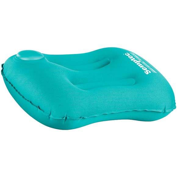 Semptec Urban Survival Technology Aufblasbares Camping-Kissen mit eingebauter Handpumpe, türkis