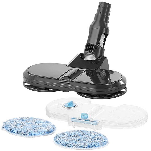Sichler Haushaltsgeräte Wischaufsatz mit Wassertank & 2 Pads für Zyklon-Staubsauger BHS-580.ak