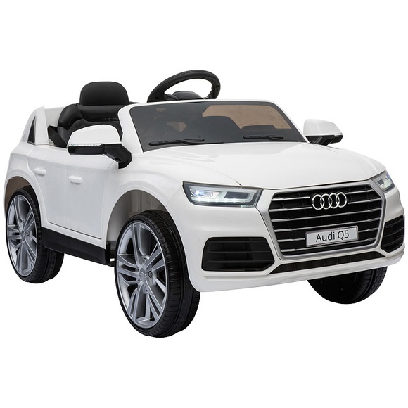 Kinderauto Audi Q5, bis 7 km/h, Fernsteuerung, MP3, weiss / Kinderauto