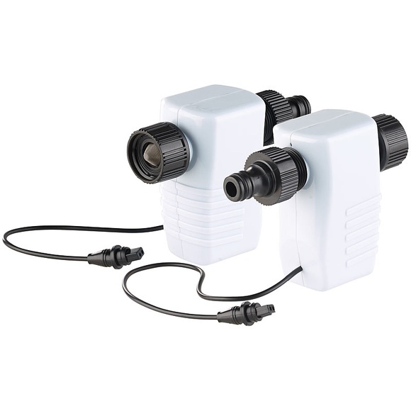 Royal Gardineer Bewässerungs-Adapter mit Magnet-Ventil für Station BWC-400, 2er-Set