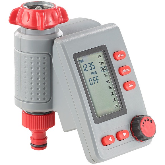 Royal Gardineer Digitaler Bewässerungscomputer BWC-100 mit Magnet-Ventil