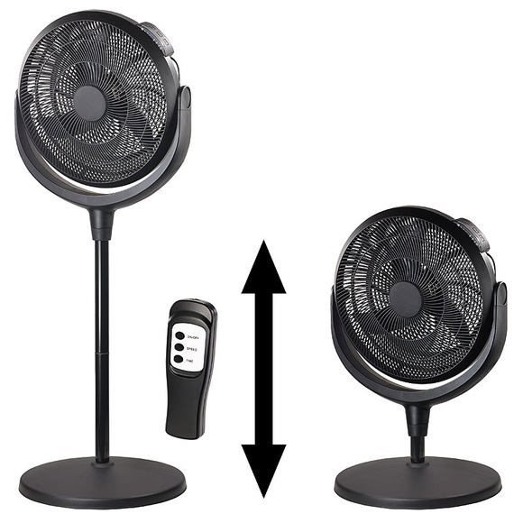 Sichler Haushaltsgeräte Höhenverstellbarer XXL-Raum-Standventilator mit Fernbedienung & Timer
