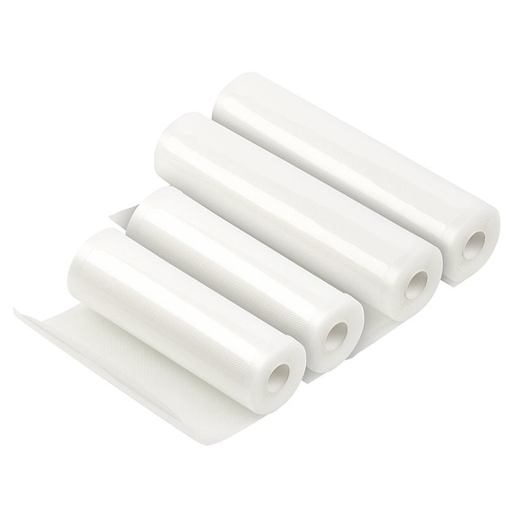 Rosenstein & Söhne 4 Profi-Folienrollen für Vakuumierer, 2x 20 x 500 cm & 2x 28 x 500 cm