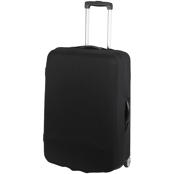 Xcase Elastische Schutzhülle für Koffer bis 63 cm Höhe, Grösse L, schwarz