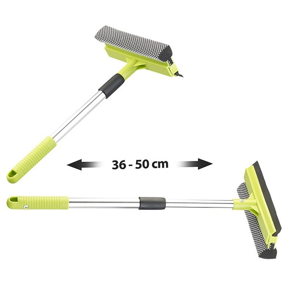 Pearl 2in1-Glas- & Fensterreiniger, Schwamm, Abzieher, ausziehbar bis 50 cm