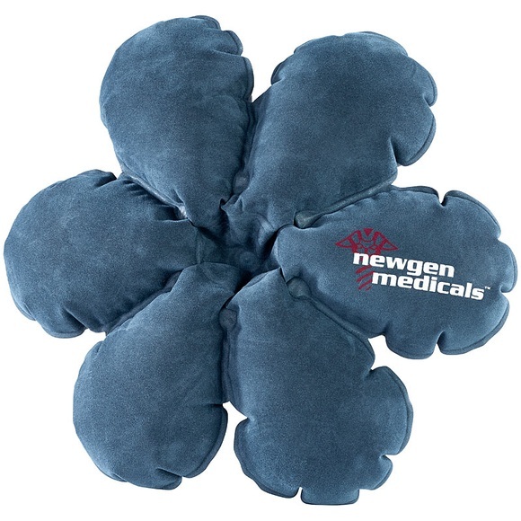 newgen medicals Aufblasbares Reisekissen in Blumenform mit integriertem Saugnapf