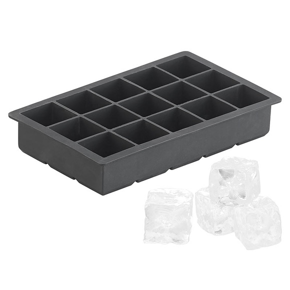 Pearl Silikon-Eiswürfelform für 15 XL-Eiswürfel à je 3 x 3 x 3 cm, 500 ml