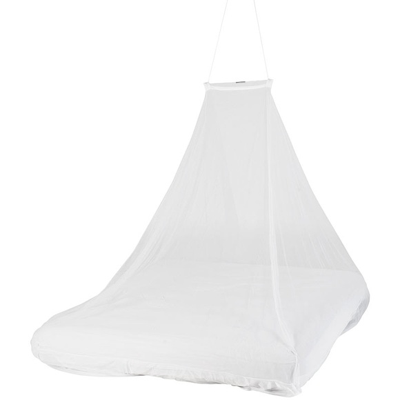 infactory Keilförmiges Moskitonetz für Doppelbetten, 156 Mesh, weiss