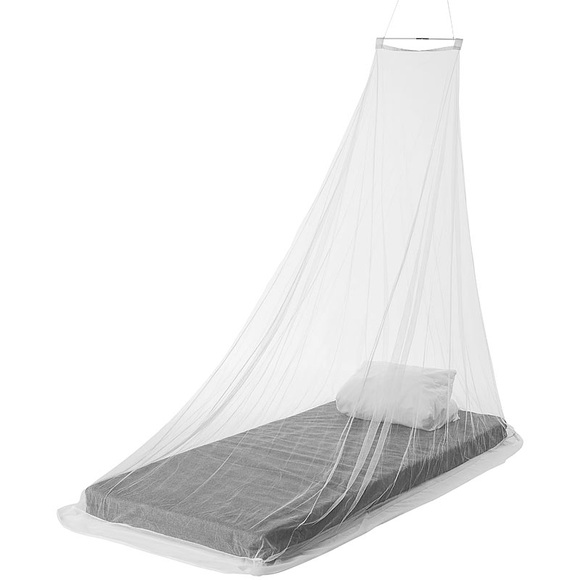 infactory Keilförmiges Moskitonetz für Einzelbetten, 156 Mesh, weiss