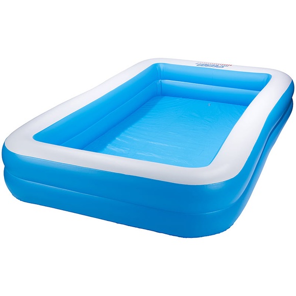 Speeron Aufblasbares Jumbo-Planschbecken, 305 x 183 x 51 cm, blau-weiss
