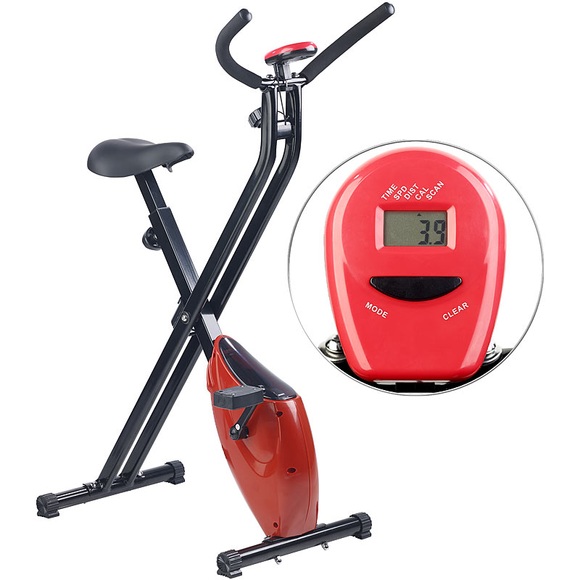 Pearl Klappbarer Heimtrainer mit Trainings-Computer, 1,6 kg Schwungmasse