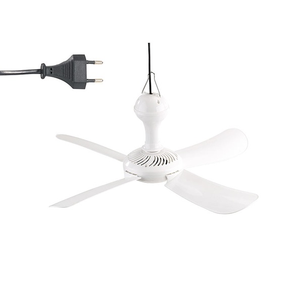 Sichler Haushaltsgeräte Mobiler Decken-Ventilator VT-151.D mit Aufhänger, 53 cm, 12 W