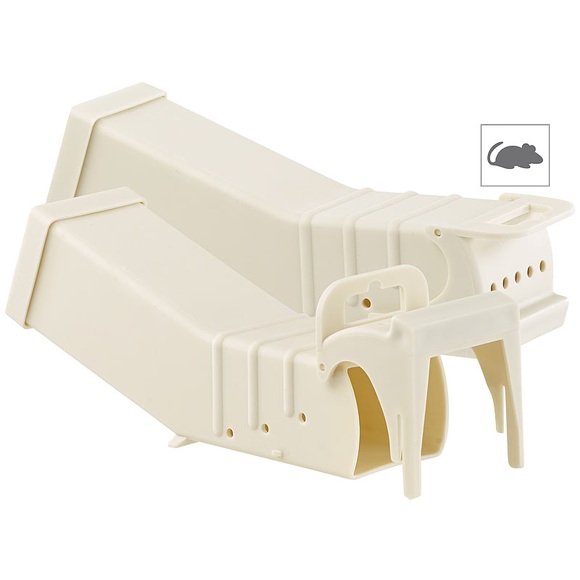 Exbuster 2er-Set tierfreundliche Profi-Lebend-Mausefallen, 16 x 6,5 x 4,7 cm