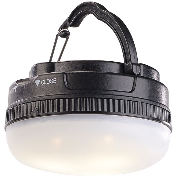 Luminea LED-Campingleuchte mit Aufhänge-Bügel & Magnet, COB, 110 Lumen, 3 Watt