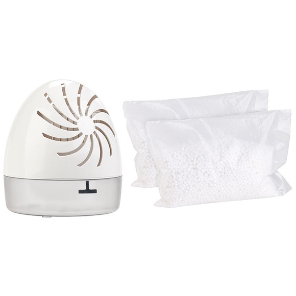 Sichler Haushaltsgeräte Raumentfeuchter mit 2 Granulat-Packs, bis 100 ml/Tag, Räume bis 10 qm