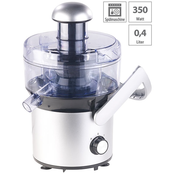 Elektrischer Zentrifugal-Entsafter, 2 Stufen bis 16.580 Upm, 350 Watt / Entsafter