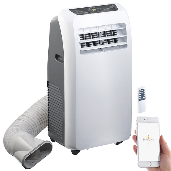 Sichler Haushaltsgeräte Mobile Klimaanlage, 9.000 BTU/h, 2.600 Watt, WLAN & App-Steuerung
