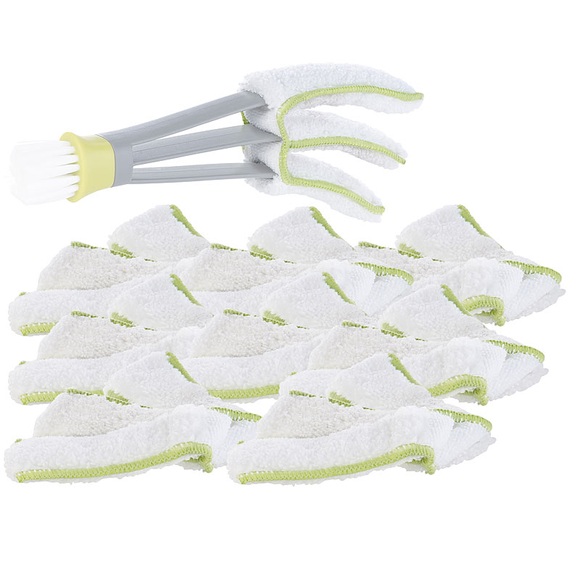 Pearl 9er-Set Mikrofaser-Ersatzbezug für Jalousien-Reiniger, waschbar