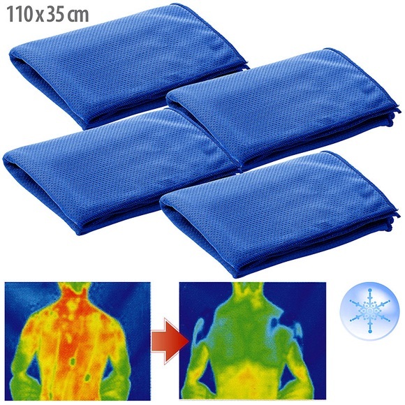 Pearl Effektiv kühlendes Multifunktionstuch, 110 x 35 cm, 2er-Set