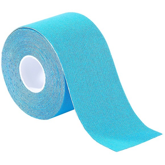 newgen medicals Kinesiologie-Tape aus Baumwollgewebe, 5 cm x 5 m, blau