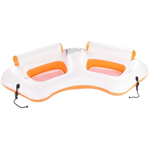 infactory Aufblasbares 2-Personen-Wassersofa mit Becherhaltern