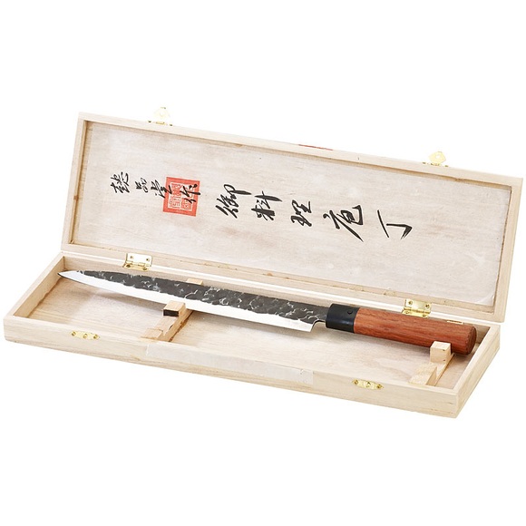 TokioKitchenWare Filiermesser mit Echtholzgriff, handgefertigt