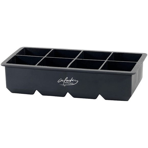 infactory XXXL-Eiswürfelform für 8 Eiswürfel, 5x5 cm (1 Liter Wasser)