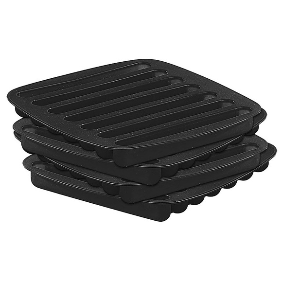 Rosenstein & Söhne 7-fach Silikonform für "Stab-Eis" 4er-Set, Ideal für Flaschen