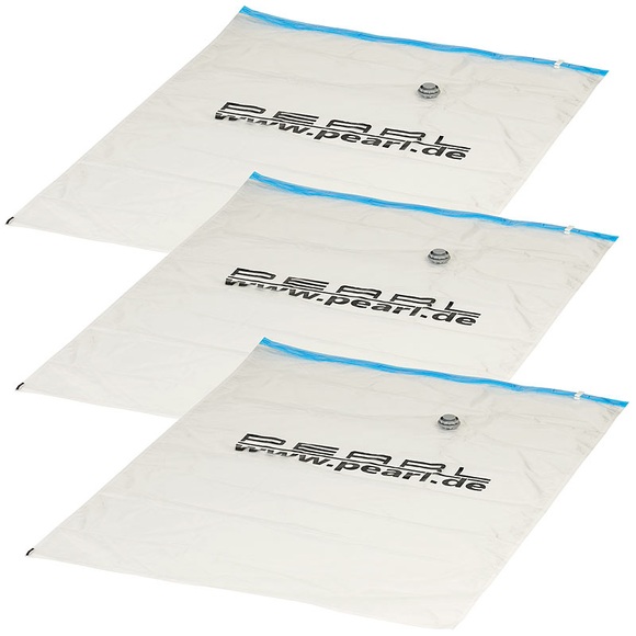 Pearl 3er-Set Vakuum-Beutel, zur Kompression per Staubsauger, 92 x 125 cm