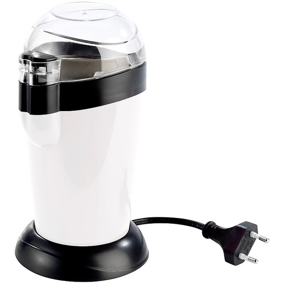 Rosenstein & Söhne Elektrische Kaffeemühle MH-25 mit Schlagmahlwerk, 120 Watt, 10 Tassen