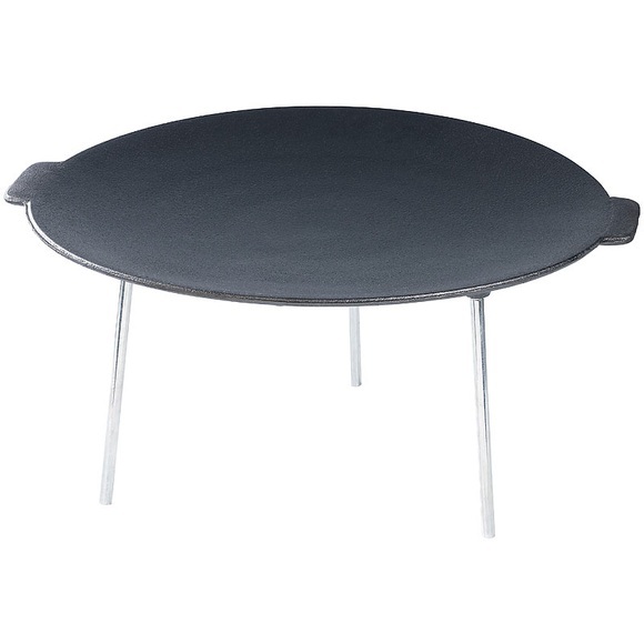 Rosenstein & Söhne Grillschale aus emailliertem Gusseisen, Ø 45 cm
