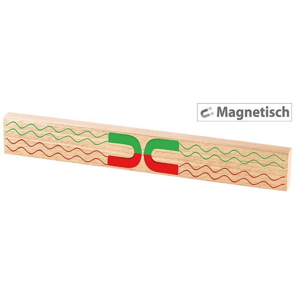 Rosenstein & Söhne Durchgehende Magnet-Messerleiste, echtes Eichen-Holz, massiv, 45 cm