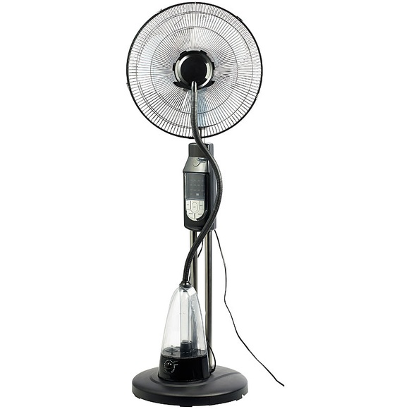 Sichler Haushaltsgeräte Sprühnebel-Standventilator, Oszillation, Fernbedienung, 70 W, Ø 35 cm